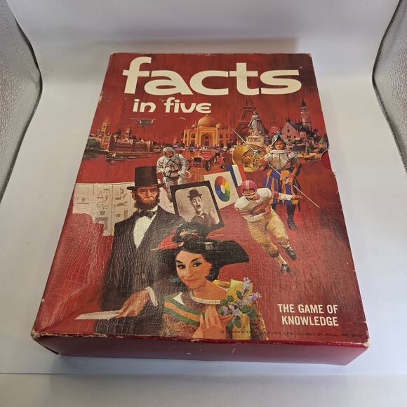 Vintage 1967 3M Facts in Five Board Game Complete – The Game of Knowledge - Picture 1 of 16